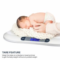 Digital Baby Scale Measure Infant/Pet Weight Accurately,MAX 20KG/44pounds, Precision of 10g, Large LCD, Length 55cm (White)